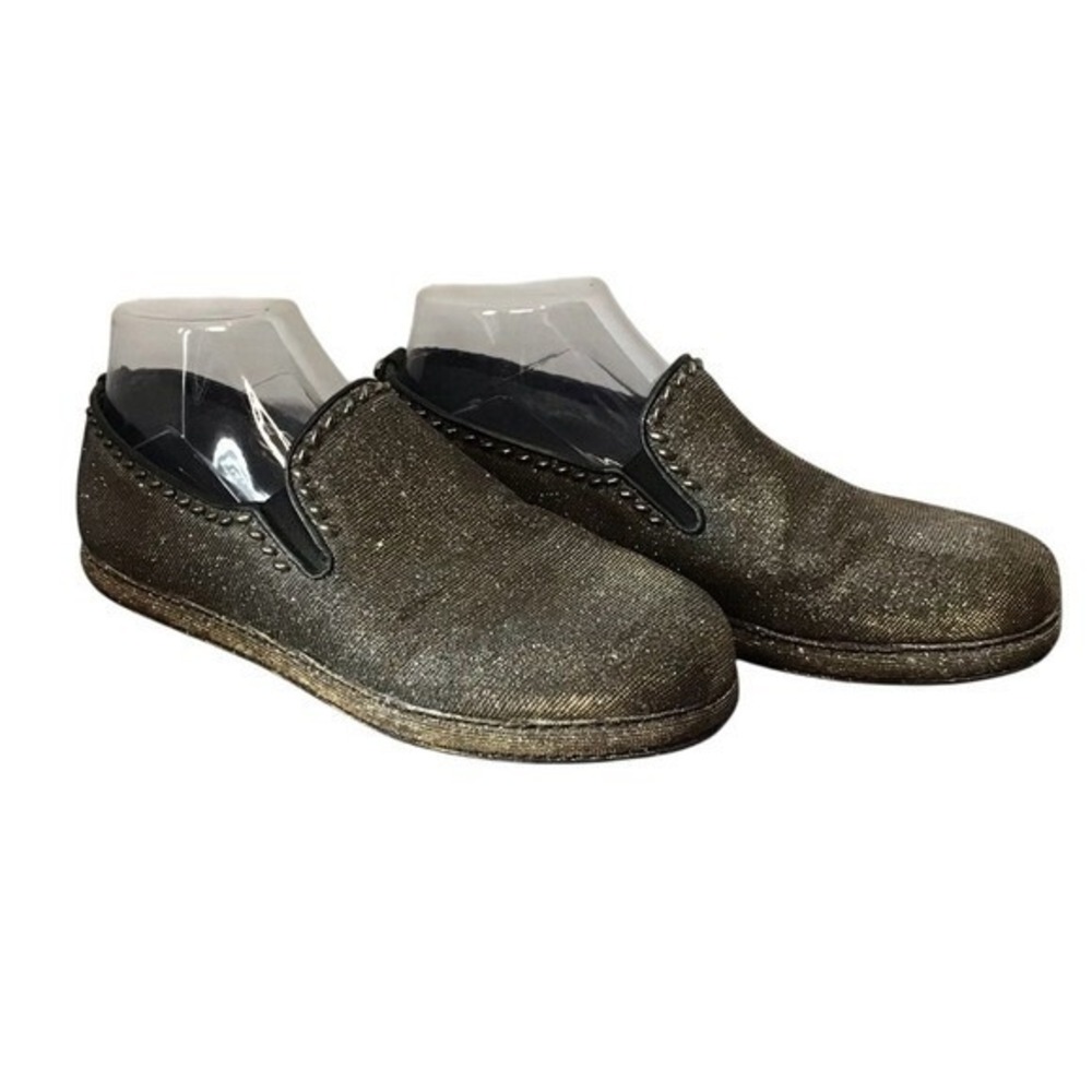 Stuart Weitzman metallic Slip On flat loafers Pyrite Nocturn US Size 8.5
